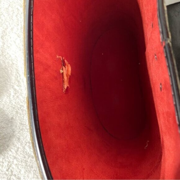 Vintage Black Leather Binoculars Case with Strap & Lens Caps - Picture 14 of 16